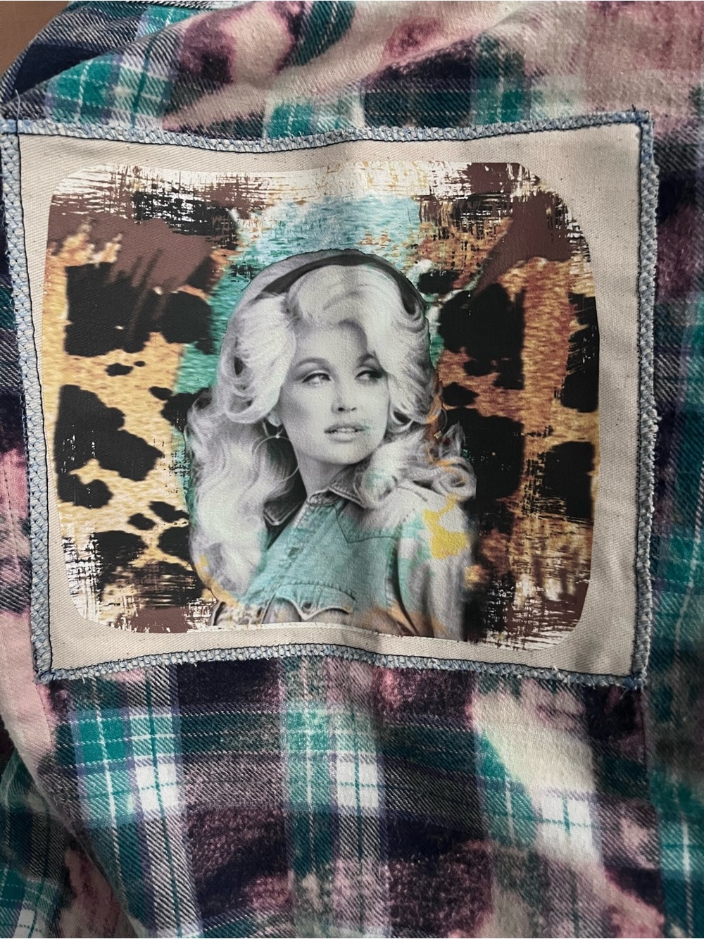 Wild Mule Clothing Plaid Button-Up Vintage XL DOLLY PARTON